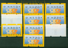 Bund ATM 1999 Mi # 3.3 Versandstellensatz 2 postfrisch teilw. mit Nummer (56524)