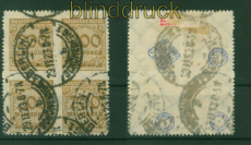 dt. Reich Mi # 323 B P gestempelt im 4er-Block geprft Infla Berlin (56514)