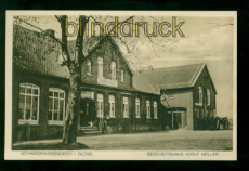 Schweieraussendeich i. O. sw-AK Geschftshaus Adolf Mller ungebraucht (d10082)