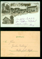 Seefeld Litho-AK Gruss aus .... vier Ansichten adressiert nach Wyk (d10084)