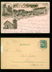 Seefeld Litho-AK Gruss aus .... vier Ansichten 1902 nach Bremen (d10088)