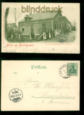 Deichshausen sw-AK Gruss aus .... Heinr. Baumanns Bckerei 1907 Hasenb(d10099)