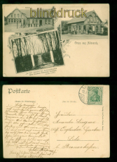 Altenesch sw-AK Gruss aus ..... drei Ansichten 1911 nach Lehe (d10111)