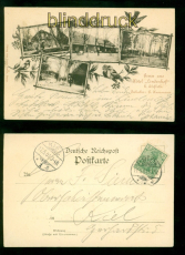 Elsfleth sw-AK Gruss aus Hotel Lindenhof 1901 nach Kiel (d10138)