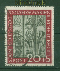 Bund Mi #  140 gestempelt 20 + 5 Pfg. Marienkirche (56055)