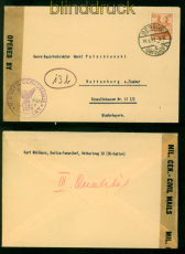 all. Besetzung Mi # 951 EF auf Zensurbrief Berlin 1947 nach Rottenburg (56242)