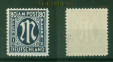 Bi-Zone AM-Post Mi #  34 b C postfrisch geprft Hettler BPP (56138)