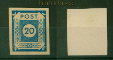 SBZ Mi #  54 a G postfrisch Druck auf Gummiseite 20 Pfg. Ziffernserie (56141)