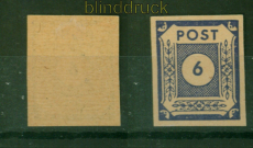 SBZ Mi #  58 c U ungebraucht mit Falz 6 Pfg. Ziffernserie ungezhnt (56152)