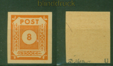 SBZ Mi #  59 a U postfrisch 8 Pfg. Ziffernserie ungezhnt signiert (56154)