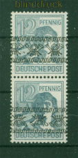 Bi-Zone Mi #  40 I NK a postfrisch senkrechtes Paar mit Kehraufdruck (56369)