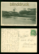 Norderney Nordseebad sw-AK Napoleonsschanze Windmhle ca. 1927 n Varel (d10149)