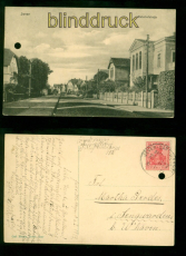 Jever sw-AK Bahnhofstrasse Bahnpost 1919 nach Sengwarden (d10151)