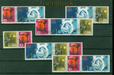 DDR Zusammendrucke Mi # 1343/45 gestempelt WZd 186/91 Hauptobservatorium (56463)