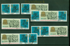 DDR Zusammendrucke Mi # 1320/22 gestempelt WZd 177/82 MMM (56462)