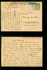 Bund GSK P 7 Landpoststempel Oberheven ber Burgsteinfurt 26.11.1951 (56331)
