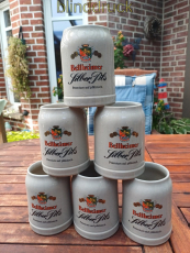 Bellheimer Silber Pils 6 alte Bierkr�ge aus Keramik 0,5 Liter Sammelkr�ge(56956)