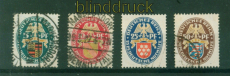dt. Reich Mi # 398/401 gestempelt Nothilfe 1926 (55930)