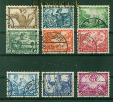 dt. Reich Mi # 499/507A gestempelt Wagner-Satz (55940)