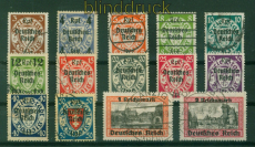 dt. Reich Mi # 716/29 gestempelt Danzig-Abschied (55952)