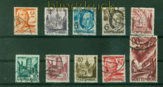 franz. Zone Wrttemberg Mi # 28/37 gestempelt 3. Ausgabesatz (55968)