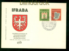 Bund Mi #  171/72 FDC Ersttagsbrief IFRABA Frankfurt (55976)