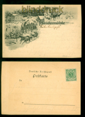 Haidemhle bei Dresden Litho-AK frankiert und gelaufen (d10186)