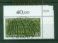 Bund Mi # 1345 KBWZ Deutsche Welthungerhilfe (56653)