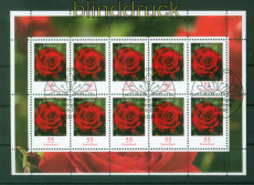 Bund Mi # 2669 gestempelt Blumen (XV) kompletter 10er-Bogen (56663)