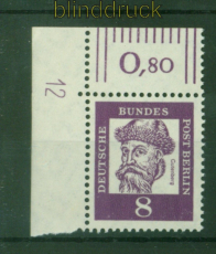 Berlin Mi # 201 DZ 12 Bedeutende Deutsche postfrisch (56675)