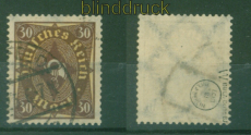 dt. Reich Mi # 208 W gestempelt geprft Infla Berlin (56991)