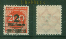 dt. Reich Mi # 309 A P  c gestempelt geprft Fotoattest Bauer BPP (57006)