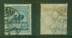 dt. Reich Mi # 330 A gestempelt geprft Bauer BPP (57007)