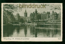 Knigsberg sw-AK Schloteich mit Schlo ungebraucht (d9801)