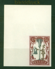 Belgien postfrischer Probedruck aus dem Jahr 1956 ?????? Attestkopie (56248)