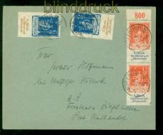dt. Reich Mi # 233/34 (2) mit 234 P auf Fernbrief Wrzburg 8.1.1923  (56866)