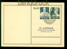 dt. Reich Mi # 562 gestempelt auf GSK P 253 20 Pfg. Stndesatz 1934 (56869)