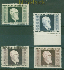 sterreich Mi #  772/75 A postfrisch Karl Renner gezhnt (56827)