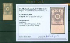SBZ Mi #  52 a t x DD I postfrisch vom Unterrand Kurzbefund Jasch BPP (56140)