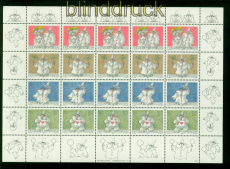 Liechtenstein Mi #  1173/76 postfrischer Klbg Grumarken Spa am Brief (56415)