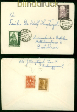 sterreich Mi # 890 und 892 MiF Auslandsbrief 2.11.1957 nach Ldenscheid (56833)