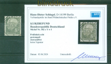 Bund Mi #  182 x Y w I gestempelt Heuss I Kurzbefund Schlegel BPP lgd. Wz(57065)