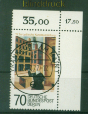 Berlin Mi # 551 gestempelt KBWZ 70 Pfg. Europische Kunstausstellung Berl(56688)