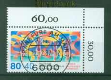 Berlin Mi # 777 gestempelt KBWZ 80+40 Pfg. Sporthilfe 1987 Gymnastikgruppe(56694