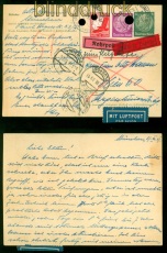 dt. Reich Rohrpost M�nchen Auslands-LuPo-Eilboten-Karte 1939 nach Wien (56856)