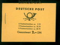 DDR Markenheftchen Mi #  3 b 1 postfrisch Plattenfehler Fnfjahresplan1960(56703