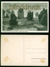 M�den sw-AK Hermann-L�ns-Denkmal L�neburger Heide ungebraucht (d10211)