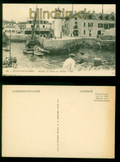 Sauzon Belle-ile-en-Mer sw-AK Le Phare et lHotel nicht gelaufen (a2284)