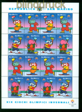 San Marino Mi # 2006/009 ** Olymp Winterspiele Salt Lake City kplt. Bogen(57096)