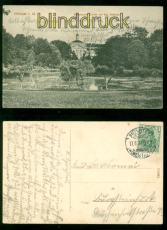 Mnster i. W. sw-AK Botanischer Garten mit kgl. Schloss 1910 (d10219)
